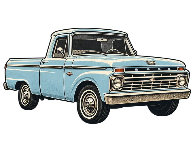 Retro Chevy truck category artwork